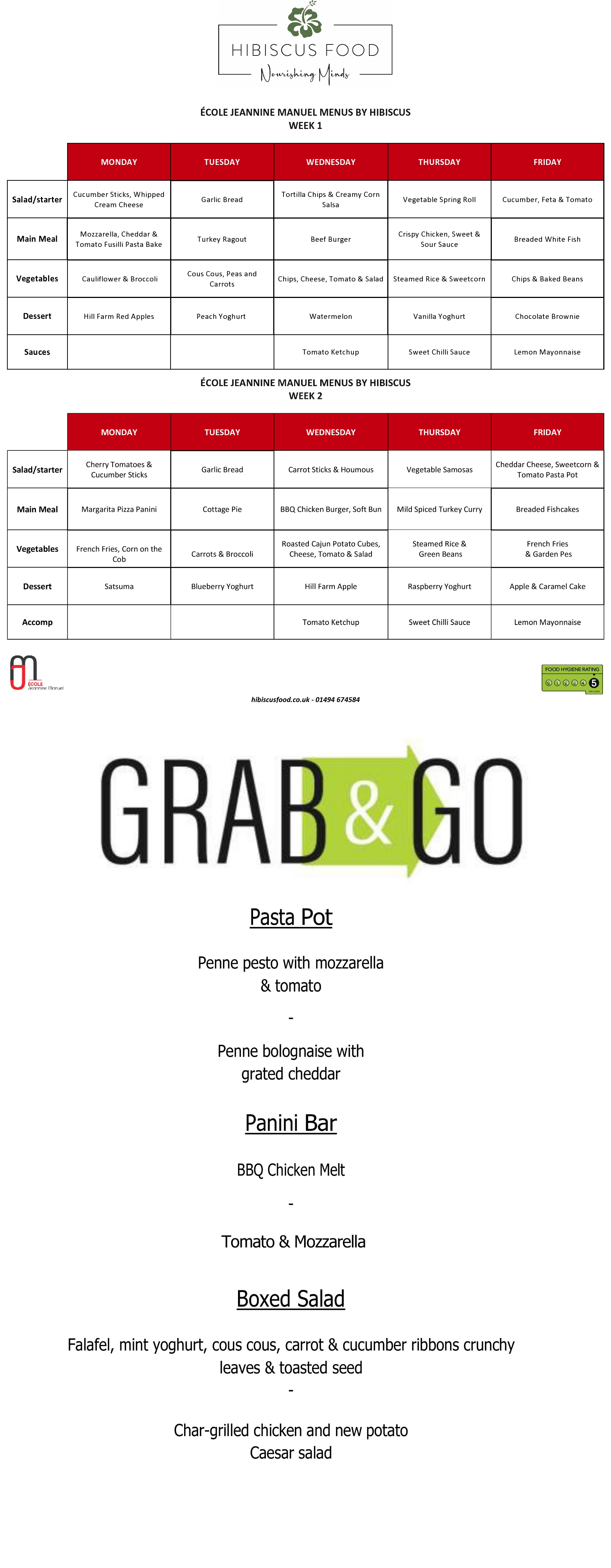 Menu Sep